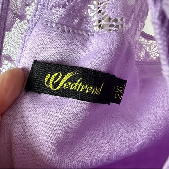 WedTrend Lavender Chiffon & Lace dress - Picture 7 of 7